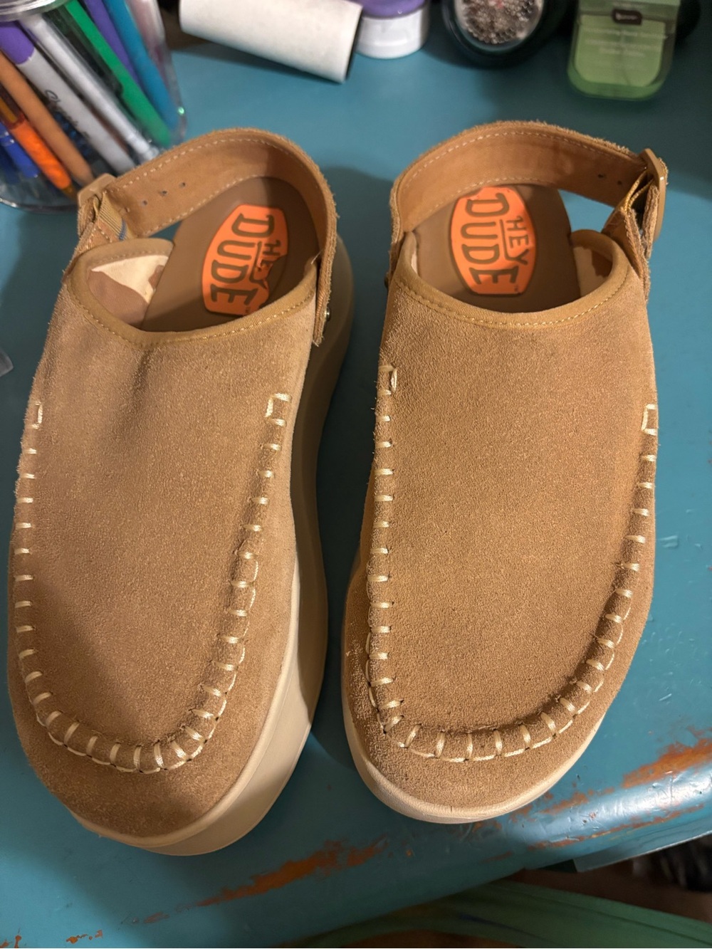 Hey Dude Delray Clog Suede - Picture 6 of 8